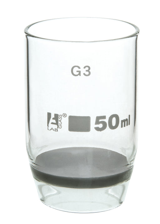Gooch Crucible，50ml  - 烧结圆盘，G-3孔隙度 - 硼硅酸盐玻璃 - 艾斯科实验室欧宝体育官网进入