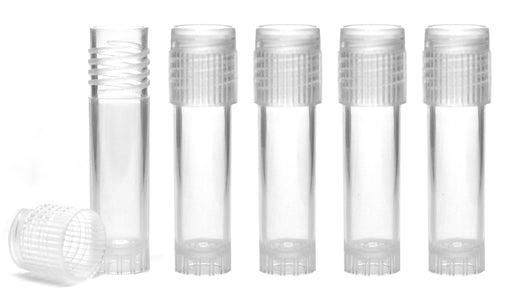Gemstone Storage Plastic Vials with Caps-Set of 4