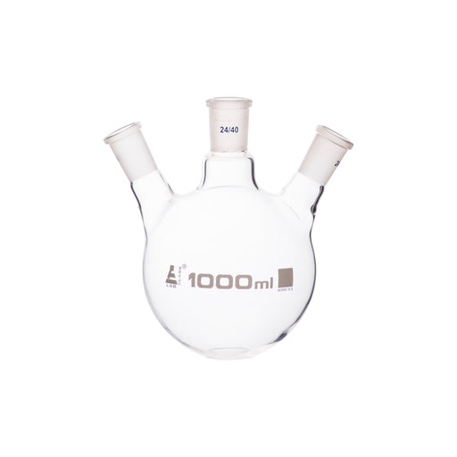 蒸馏法瓶,1000ml-三抗层圆底码-套件大小24/40Unit-BorosiliceGlass