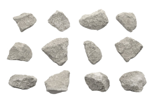 12个包装 - 卵石石灰石，沉积岩标本 - 约。1“