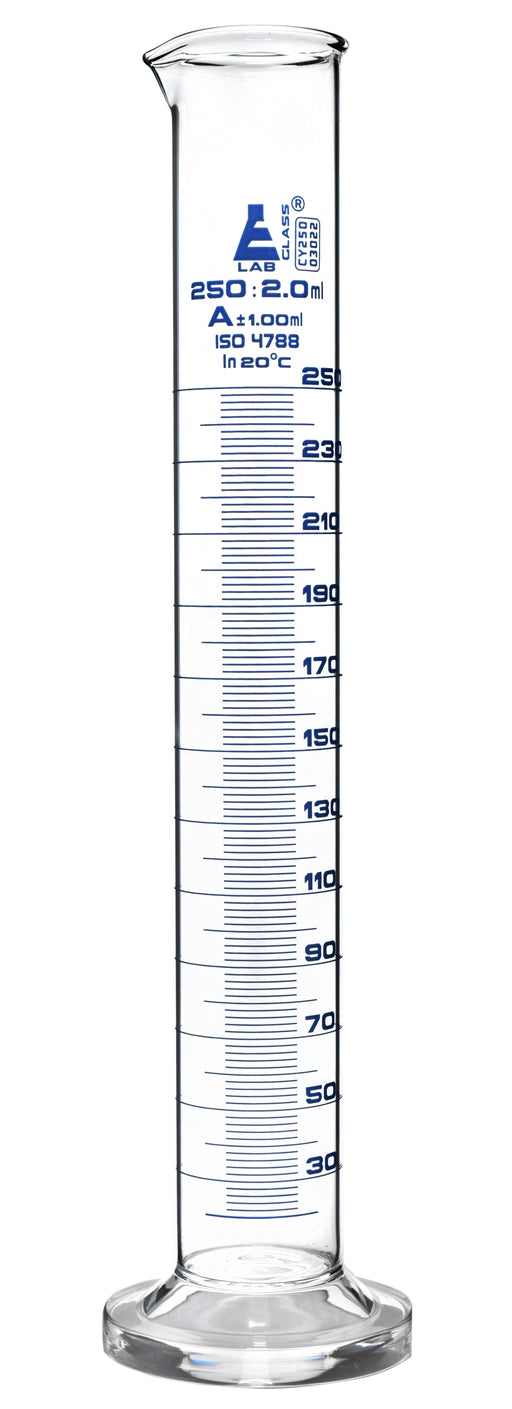 Borosilicate Glass Graduated Cylinder, 25 ml, 0.5 ml Graduation