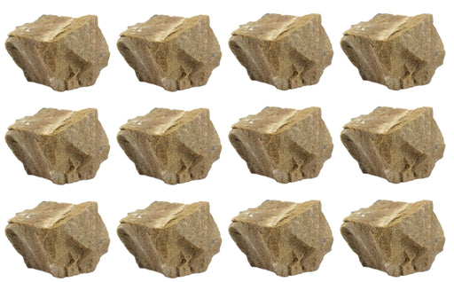 12pk生白色砂岩岩石标本，1英寸 - 地质学家选择样品 -  Eisco Labs欧宝体育官网进入
