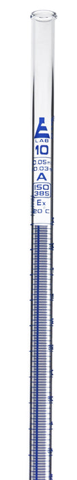 滴定管，10ml-ASTM，A类-硼硅酸盐3.3玻璃-舍尔巴赫设计-PTFE旋塞-0.05ml蓝色刻度-Eisco实验室欧宝体育官网进入