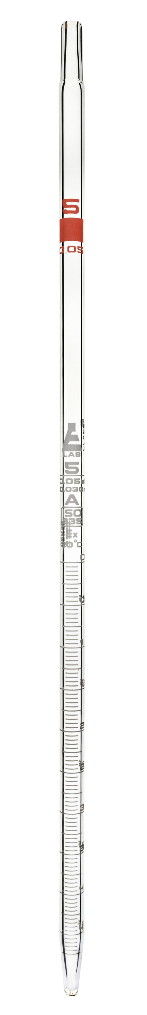 Seological Pipette & Pump, 25ml - Class A, Tolerance ±0.100 - White Gr —  Eisco Labs