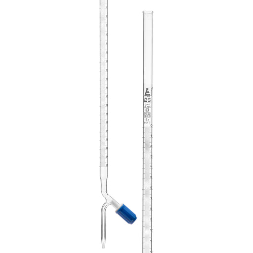 滴定管-PTFE Rotaflow旋塞，B级，25毫升，白色刻度