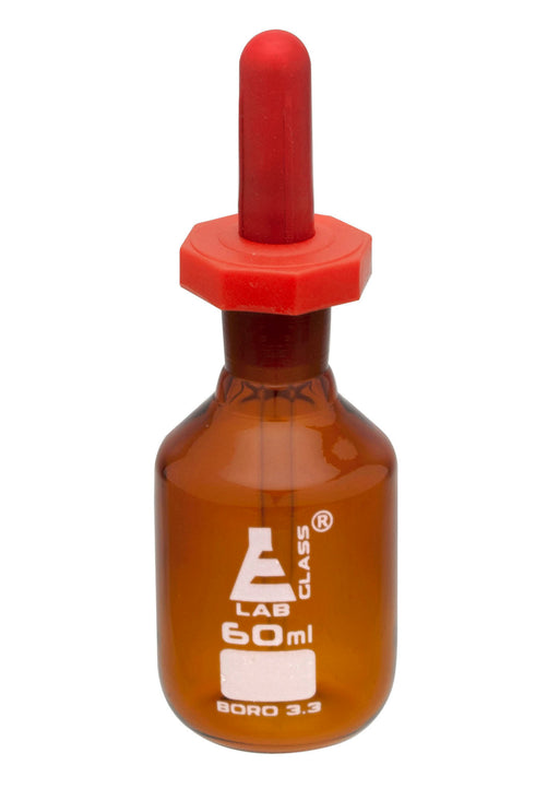 Dropping Bottle, 125ml (4.2oz) - Eye Dropper Pipette - Amber Borosilic —  Eisco Labs