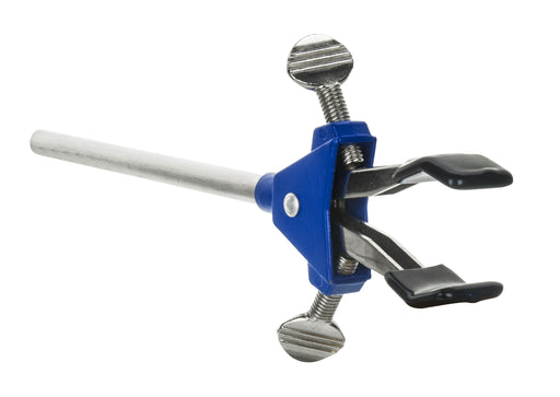 3 Finger Adjustable Clamp on Stainless Steel Rod - 2.3 Max Opening — Eisco  Labs