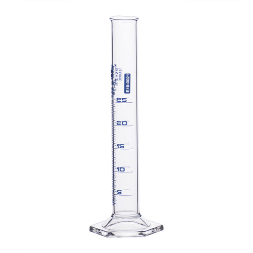 Graduated Cylinder, 250mL - Class A - Squat Form - Hexagonal Base