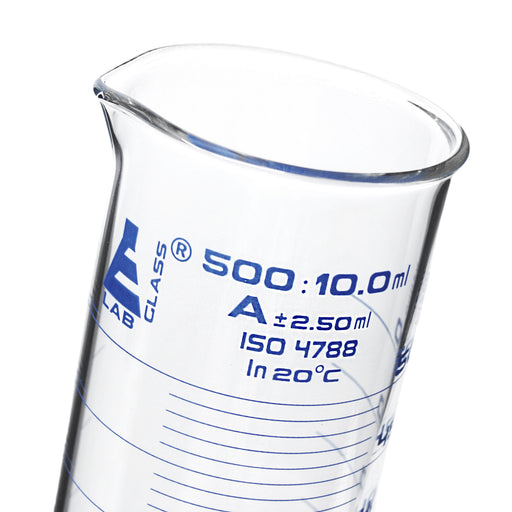 Squat 1L Polypropylene Graduated Cylinder for laboratories