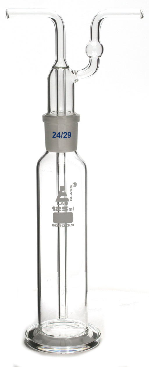 125ML Drecshel的瓶装用于气体洗涤，可互换的联合头24/29，硼硅酸盐3.3玻璃 - 艾斯科实验室欧宝体育官网进入