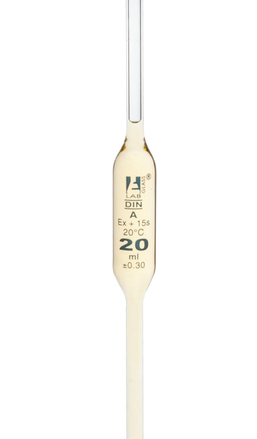 Volumetric Pipette, 25mL - Class A - Blue Coded - Blue Graduation -  Borosilicate Glass