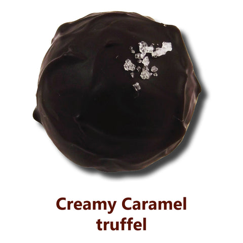 Gezouten caramel truffel, pure chocolade, amsterdam