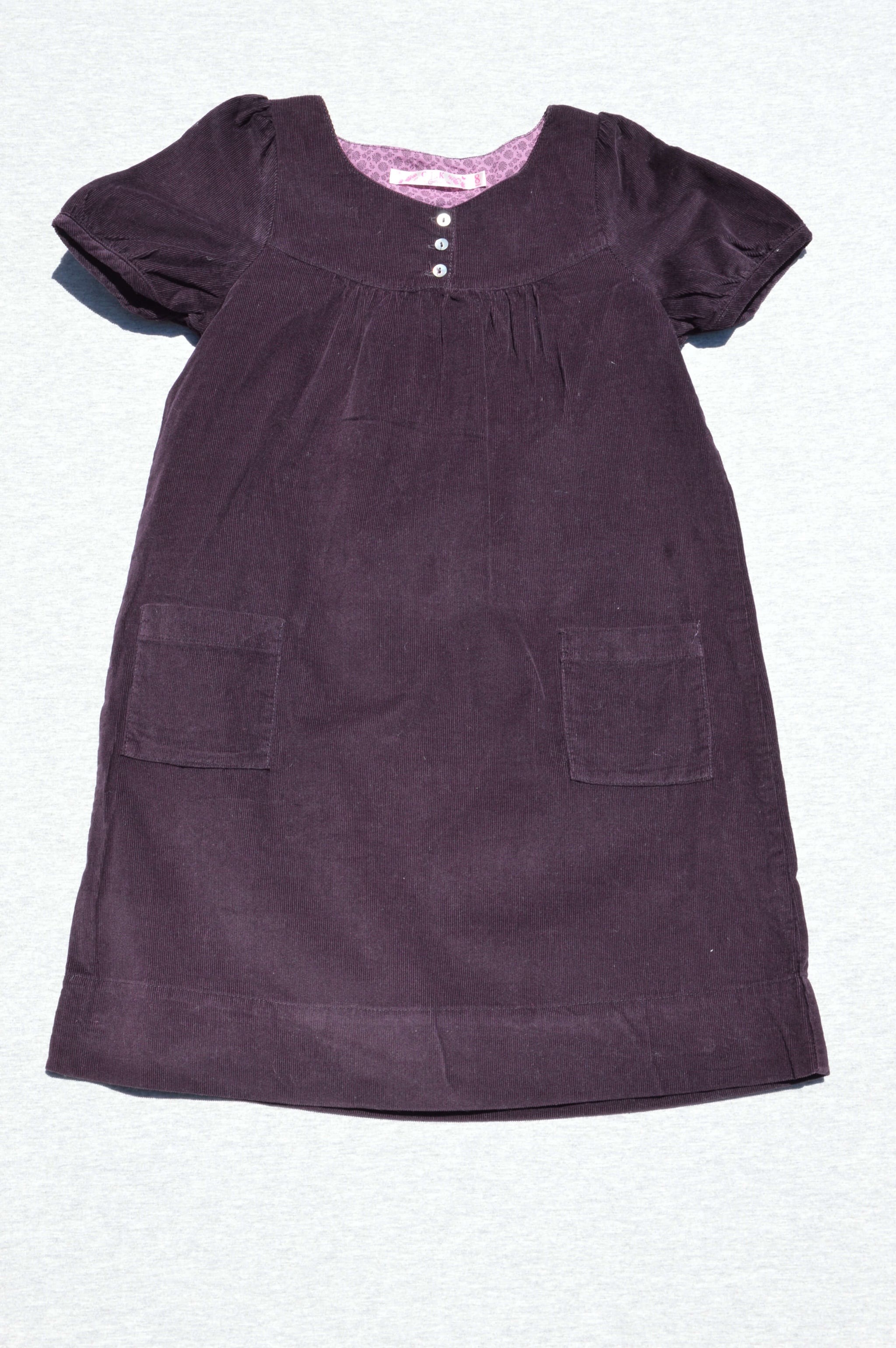 dark aubergine corduroy pinafore dress 