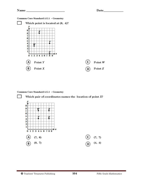 New york state common core math worksheets