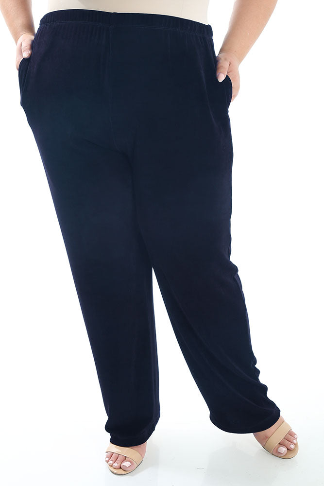 Vikki Vi Classic Navy Pant w/ Pockets