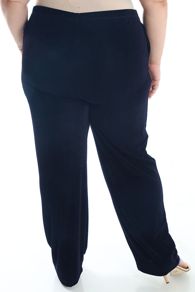 Vikki Vi Classic Navy Pant w/ Pockets