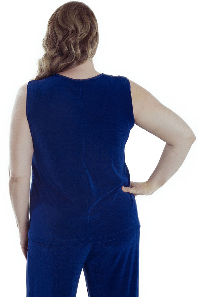 Vikki Vi Classic Royal Blue Tank