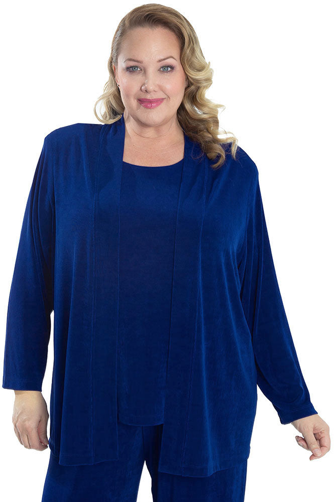 Vikki Vi Classic Royal Blue Kimono Jacket