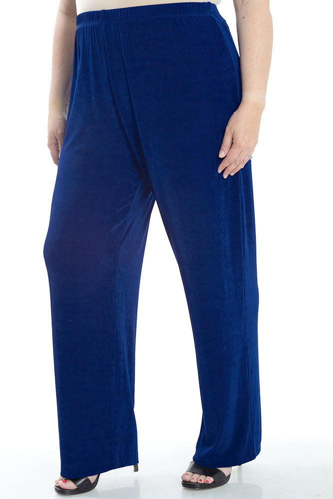 Vikki Vi Classic Royal Blue Petite Pull-On Pant