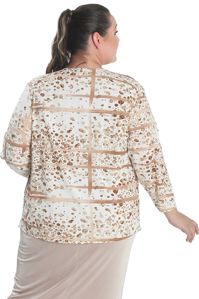 Vikki Vi Ivory Lights Swing Cardigan