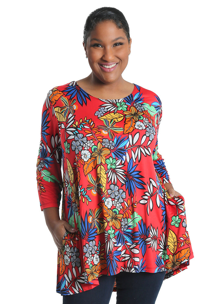 Caribe Emily 2 Pocket Swing Tunic