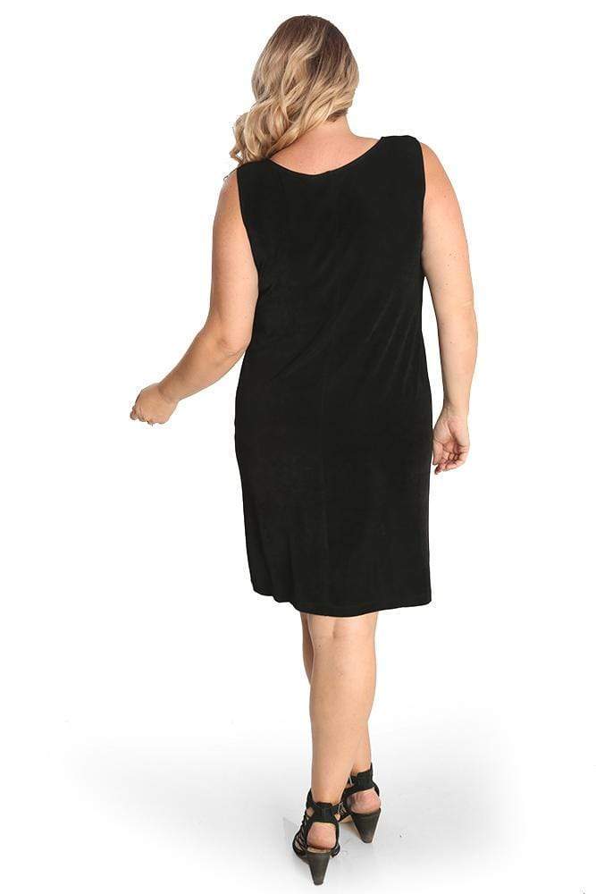 Vikki Vi Classic Black Short Shell Dress 9578