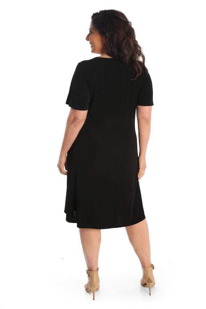 Vikki Vi Classic Black T-Shirt Style Dress