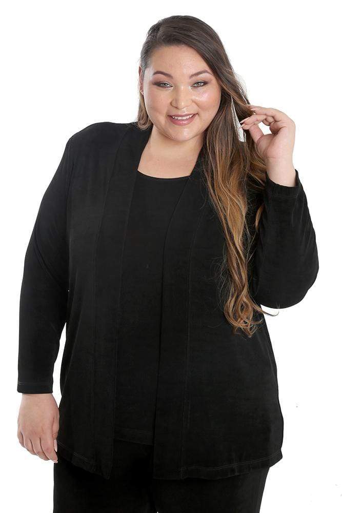 Vikki Vi Classic Black Kimono Jacket