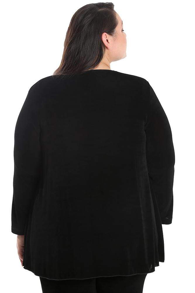 Vikki Vi Classic Black Swing Cardigan