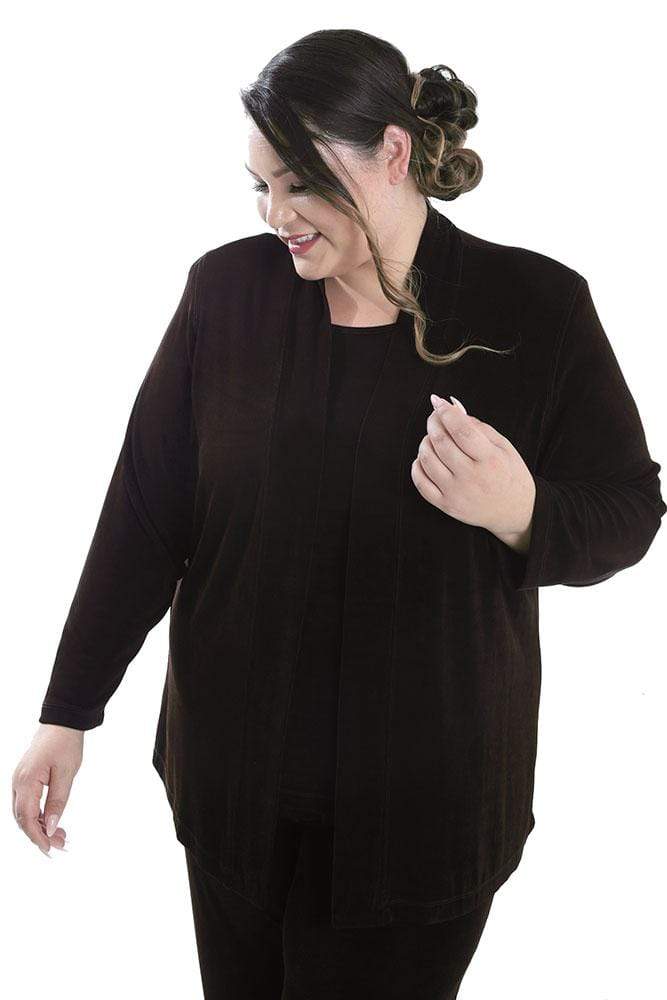 Vikki Vi Classic Chocolate Kimono Jacket