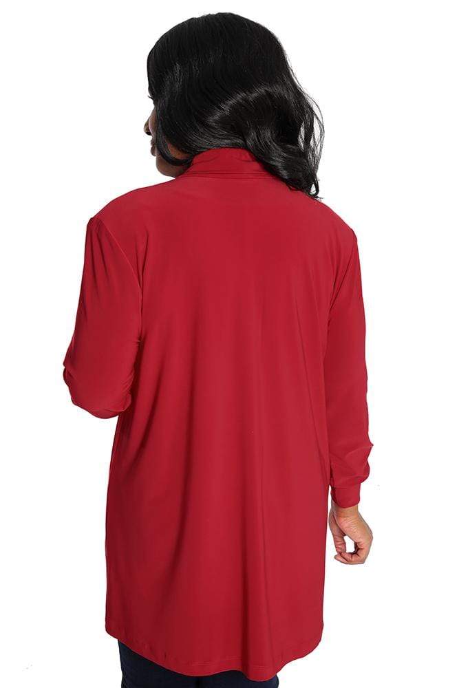 Vikki Vi Jersey Red Long Kimono Jacket