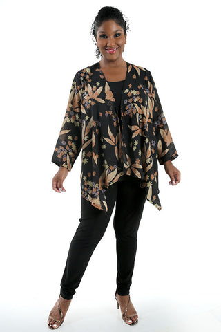 Fall Floral Plus Size Leggings  Plus size leggings, Plus size