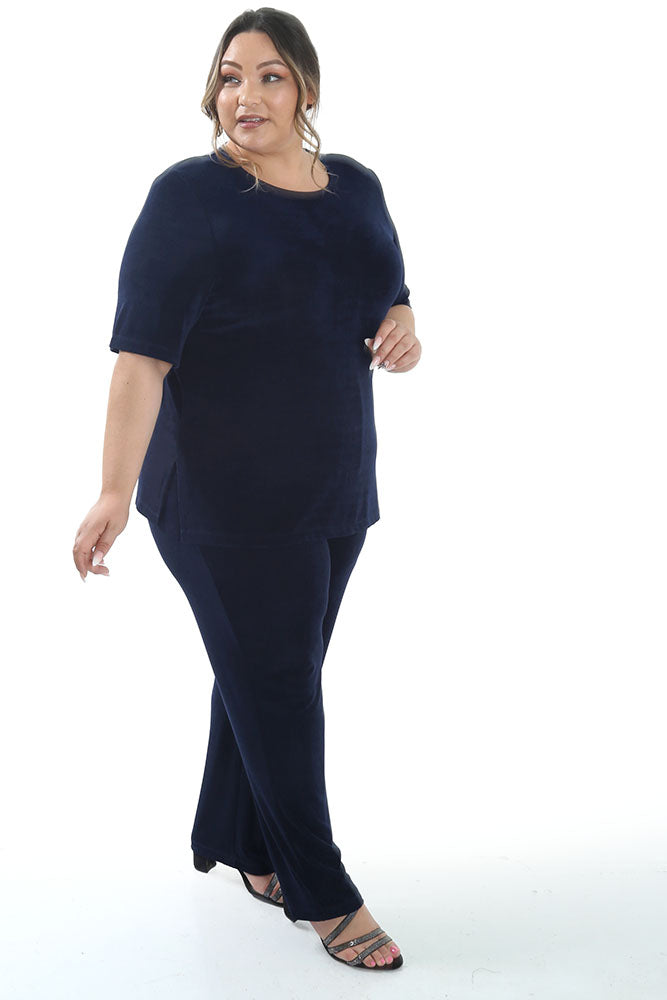 Navy Blue Funeral Dress