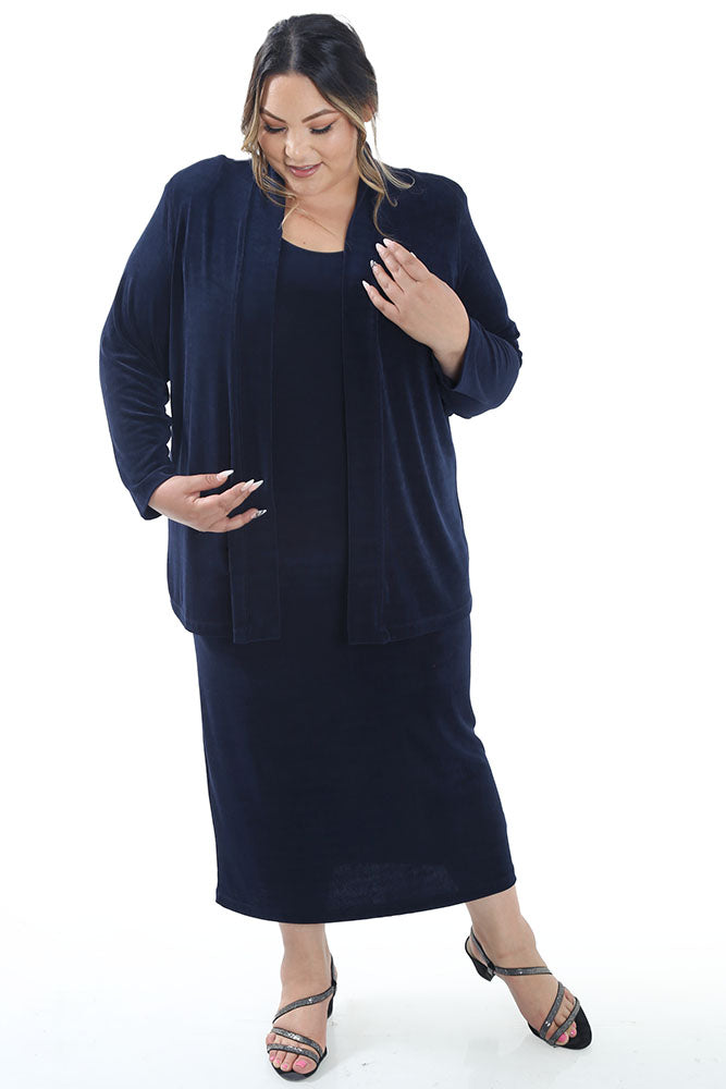 Vikki Vi Classic Navy Kimono Jacket