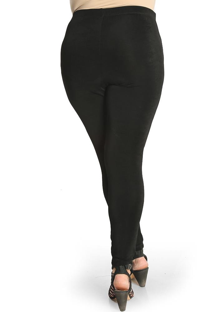 Vikki Vi Classic Black Slim Leg Pant - PlusbyDesign.com