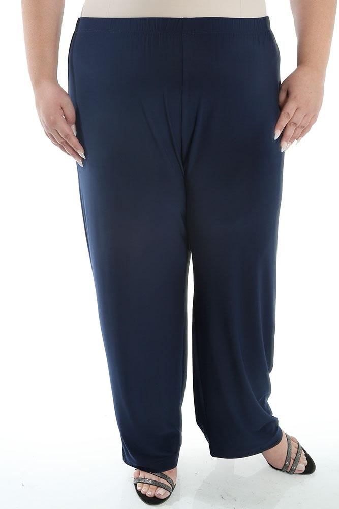 Vikki Vi Jersey Navy Petite Pull-On Pant