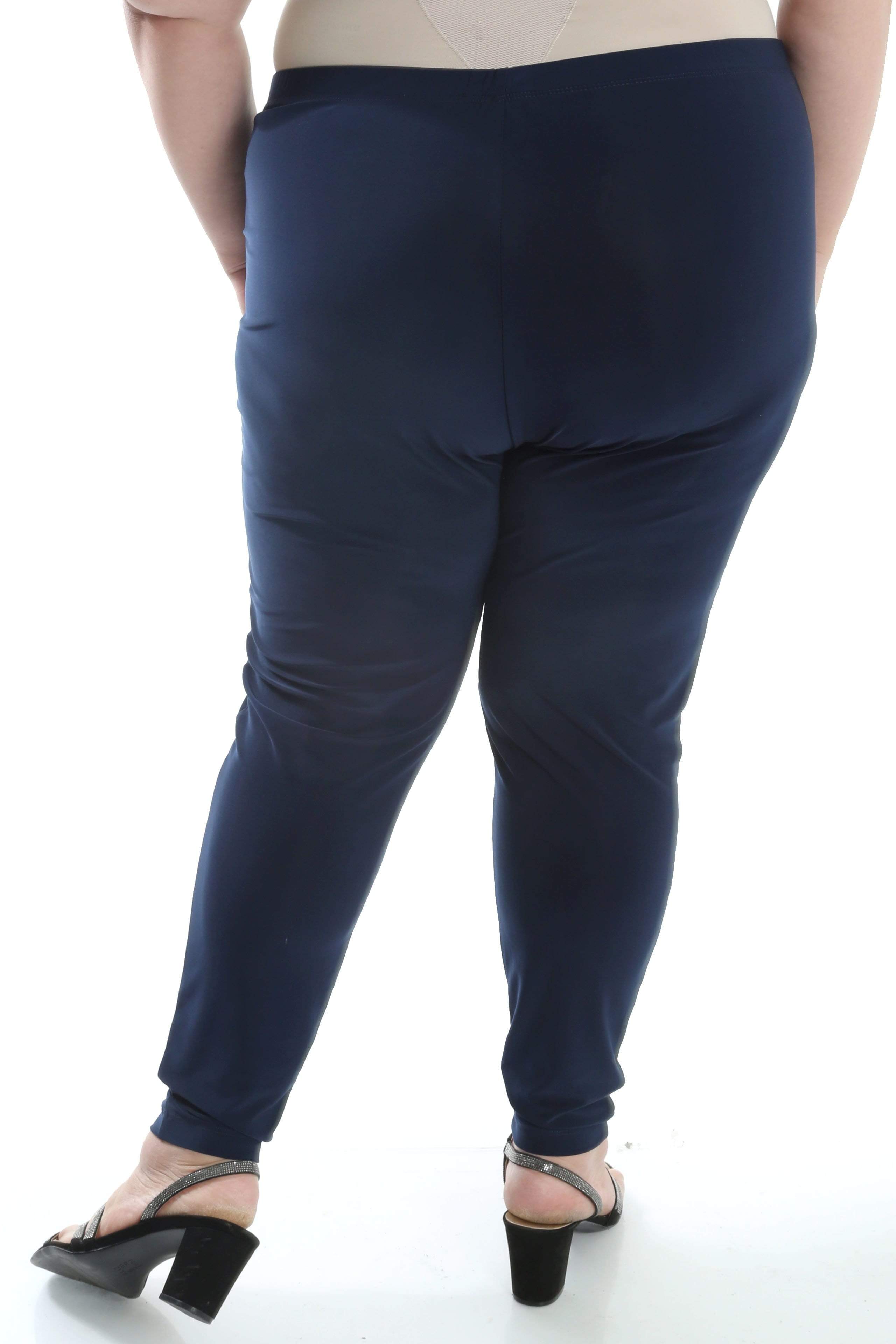 Vikki Vi Jersey Navy Slim Leg Pant