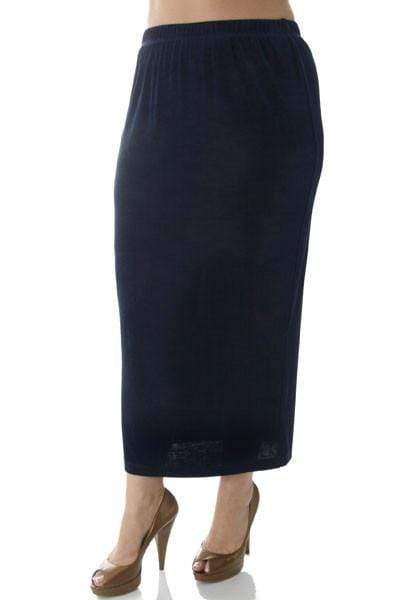 Vikki Vi Classic Navy Straight Maxi Skirt