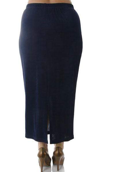 Vikki Vi Classic Navy Straight Maxi Skirt