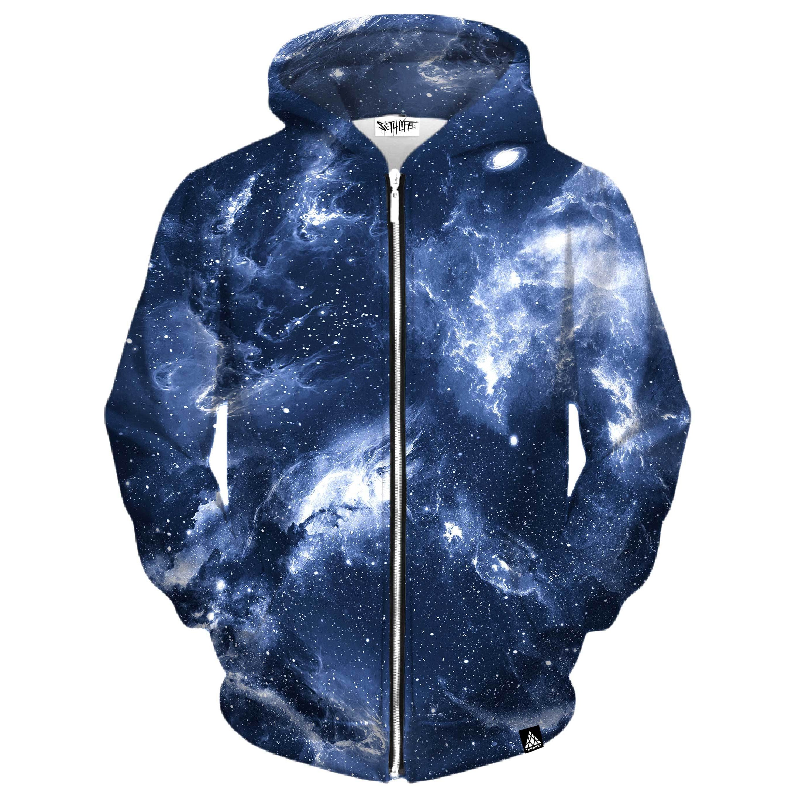 Deep Blue Space Zip Up Hoodie Set 4 Lyfe Apparel