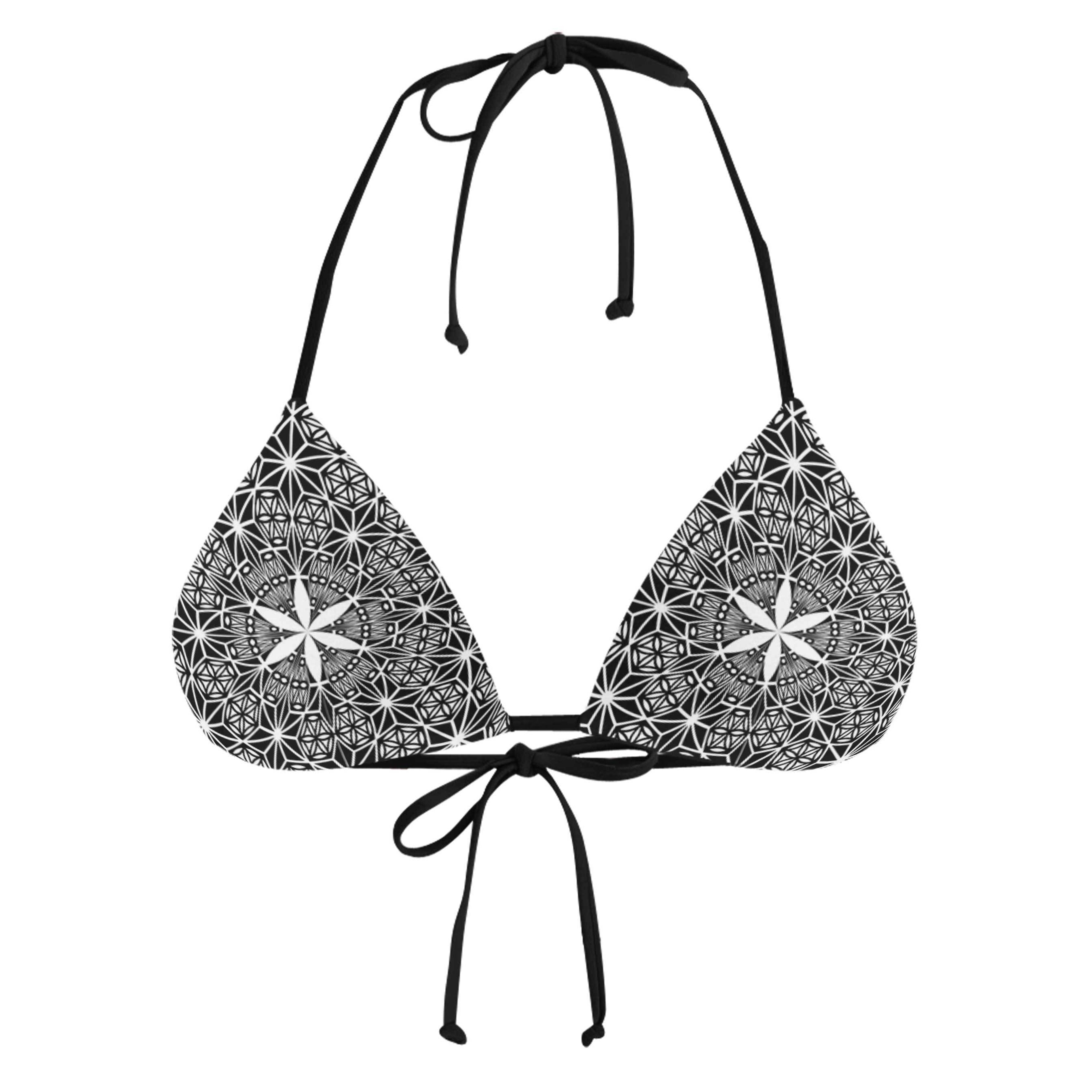 SEED OF ASANOHA BLACK STRING BIKINI TOP - Set 4 Lyfe Apparel