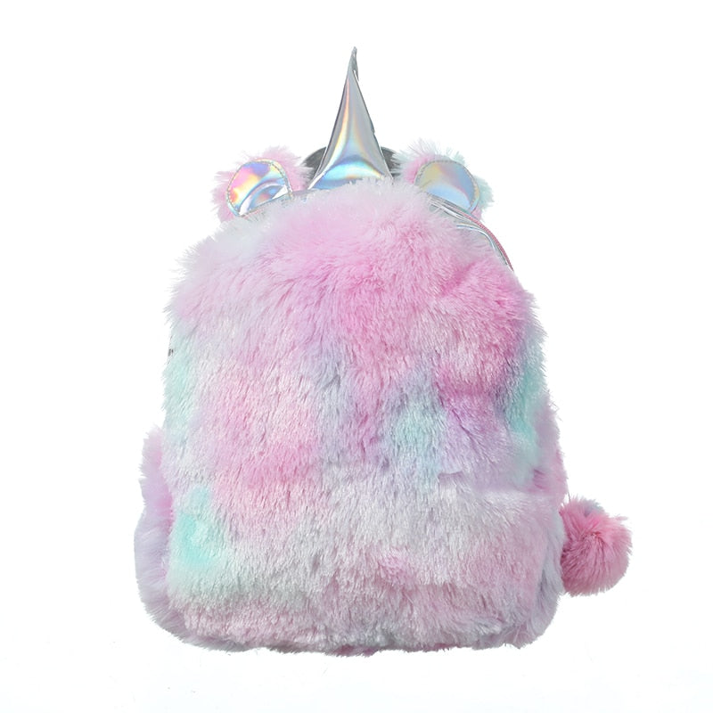 unicorn furry backpack