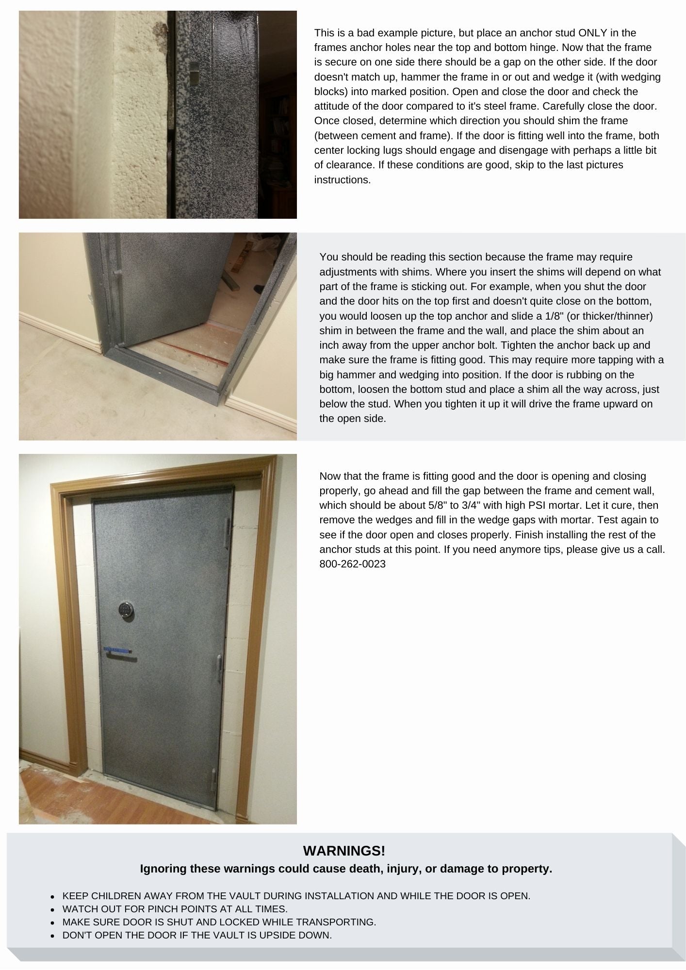 vault door mounting instructions 2