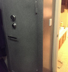 light switch installed on gun safe