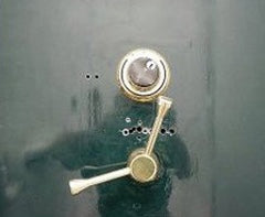 gun safe drilled into