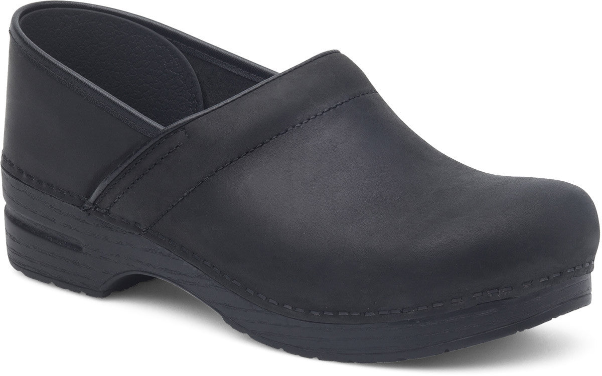 dansko black oiled clogs