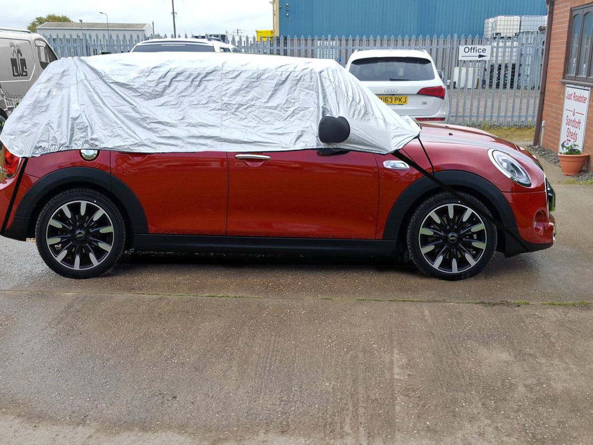 Mini Cooper Cabrio (F57) Mk III (2015-2022) half size car cover with mirror  pockets