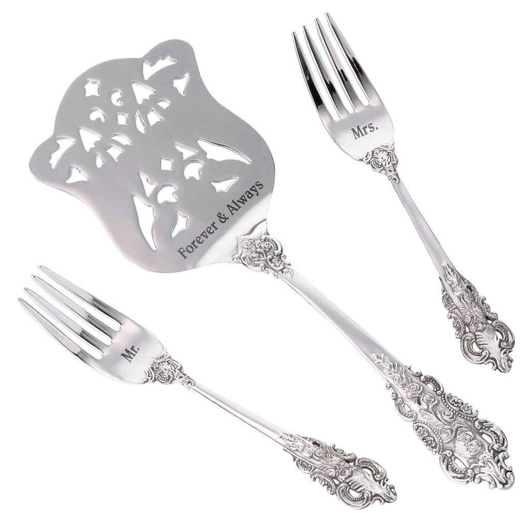  Cake  Serving  Set  Forever Always Wedding  Cake  Serving  Set 