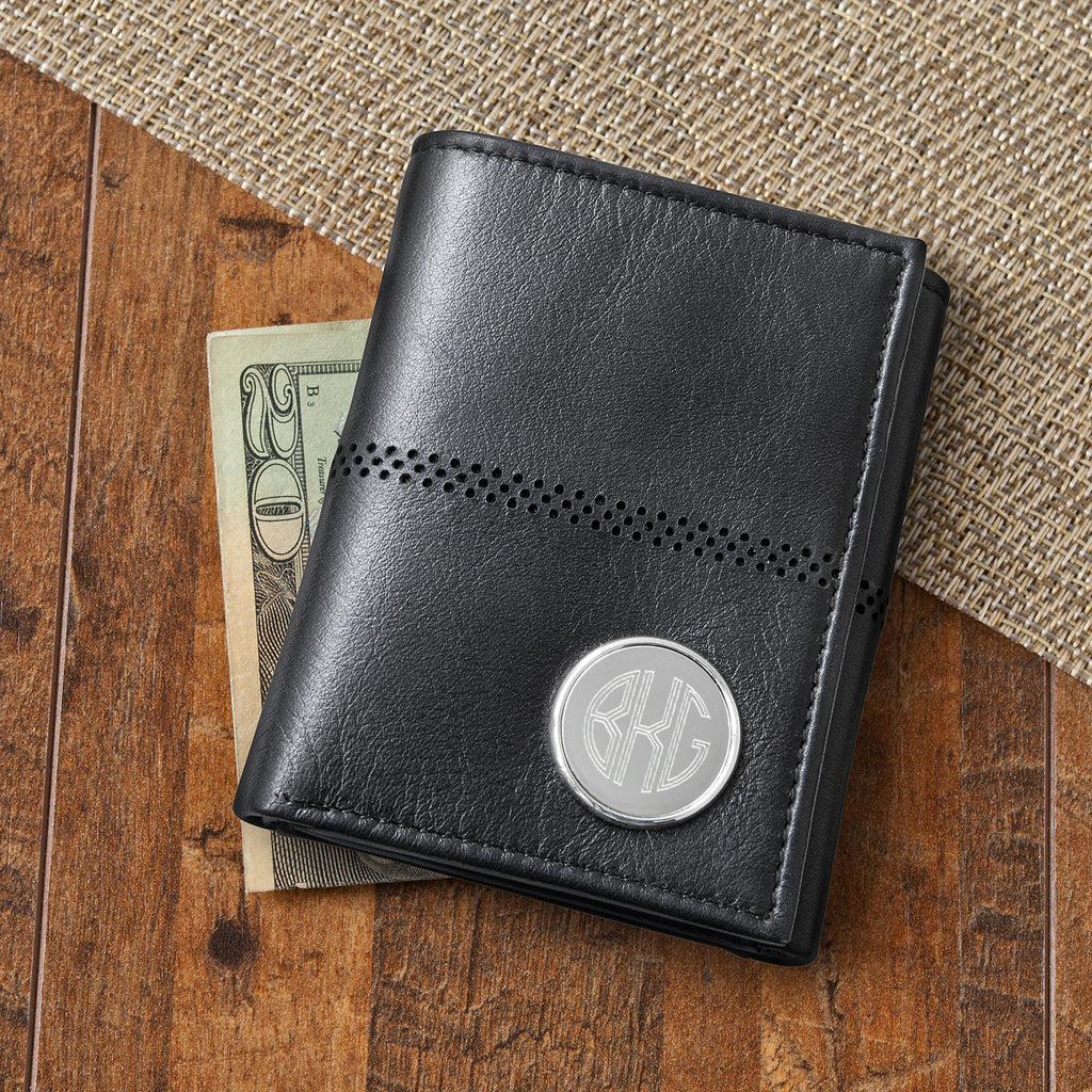 black leather wallet