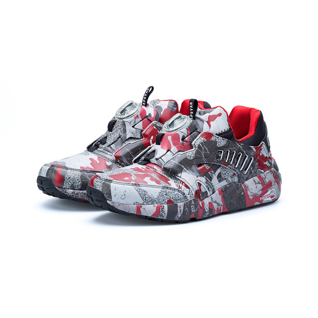 PUMA - Disc Blaze Camo x Trapstar (Black/White/Barbados Cherry) amongst few